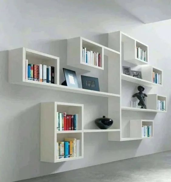 Biblioteca modular de pared