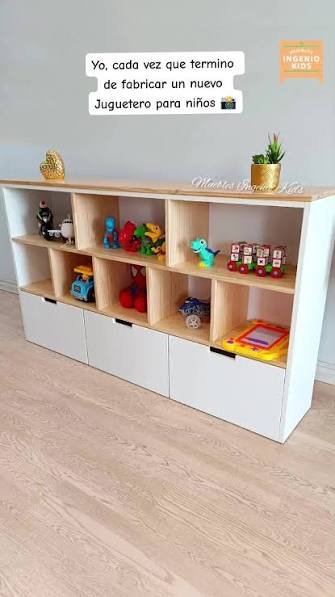 Organizador infantil para juguetes y libros
