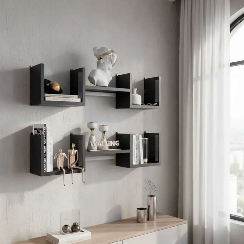 Composición de repisas de pared x2