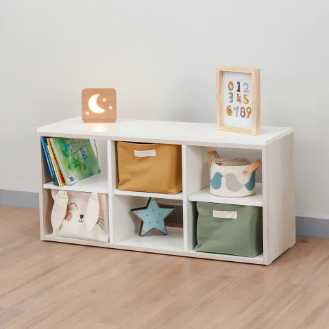 Organizador infantil con cubos